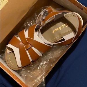 Tan Salt Water Sandals - Size 8 Womans.